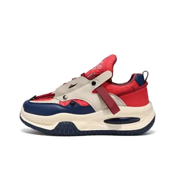 Kuding Cushioned Slip Resistant Abrasion Resistant Low Top Chunky Sneakers Men's