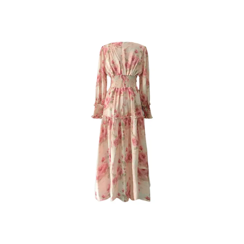 COVT Long Sleeved Dress Women's Pink-1