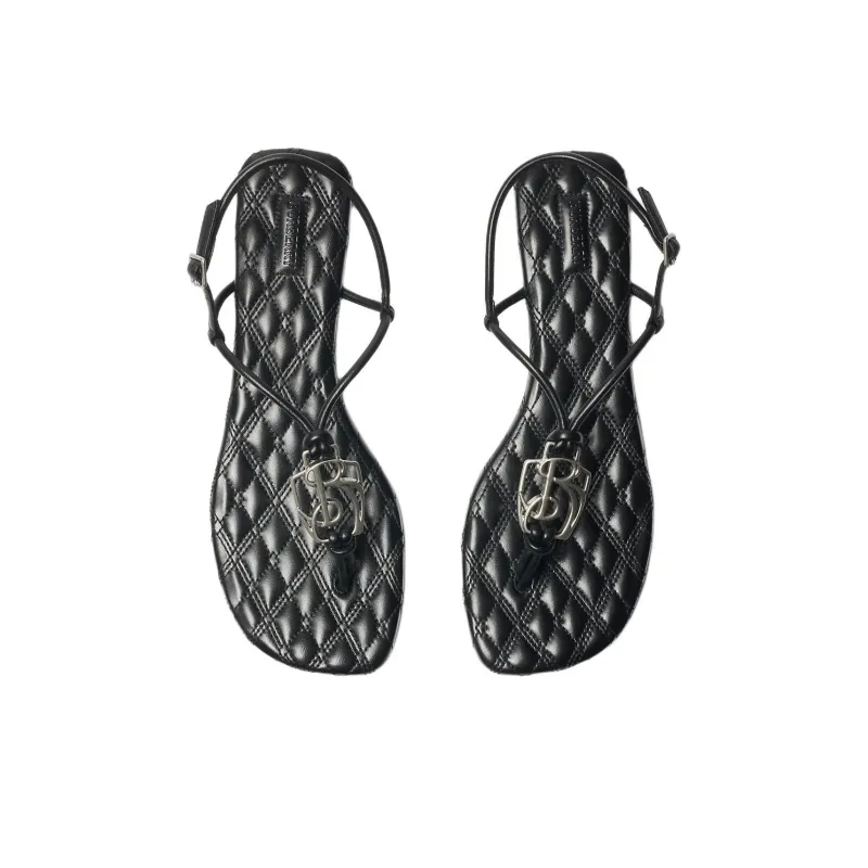 Burberry Ronda Strap Sandals Women's Black-3
