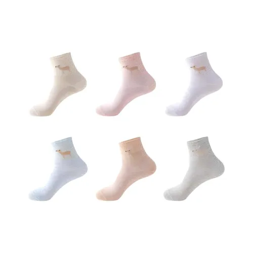 Lanza Mid Calf Socks Women's 6 Pack