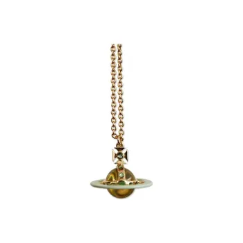 Vivienne Westwood Brass Necklaces Unisex Light Grass Green
