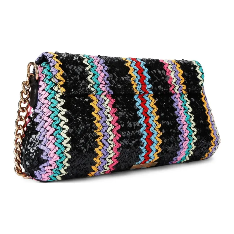 Kurt Geiger London Kensington Sequins Shoulder Bag Women's Black & Multicolor-2