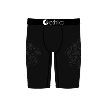 ETHIKA Underpants Men's 1 Pack Black Paisley