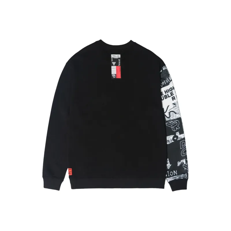 CORALIAN RUNOFF Collection Sweatshirt Unisex Black-1