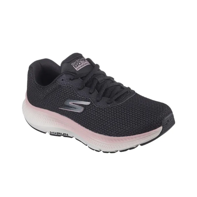 Skechers Go Run Consistent Wear resistant And Lightweight Low Top Running Shoes Women's Black-2