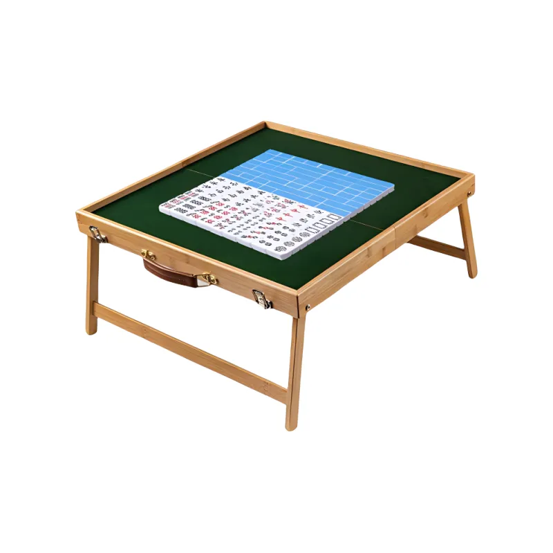 Lezhi By Me Portable Outdoor Mahjong Table Travel Foldable Set In Solid Wood Board Games-1