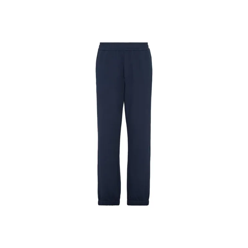 FENDI SS25 Knitted Sports Pants Men's Blue-0