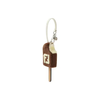 FENDI Mink Fur Pendants Unisex Brown