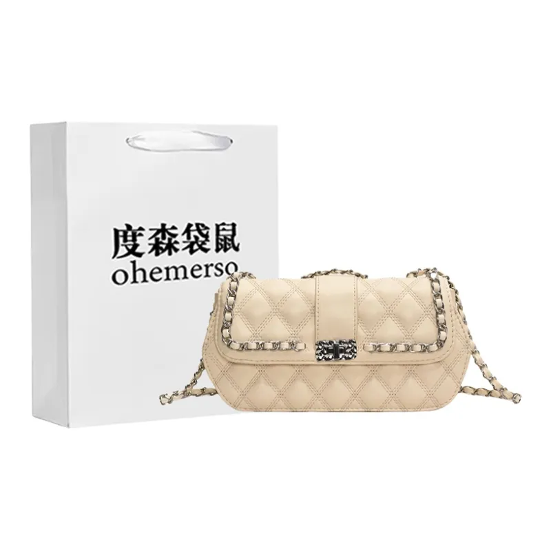 Dusen Kangaroo PU Shoulder Bag Women's Multicolor-0