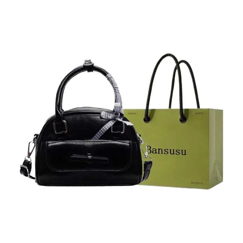 Bansusu PU One Shoulder Handbags Regular Women's Ecru/Pink/Blue/Black-9