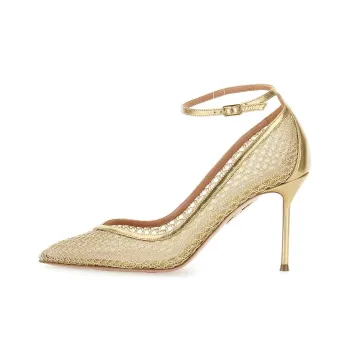 AQUAZZURA Asha Slim Heel High Heels 8.5cm Women's Gold
