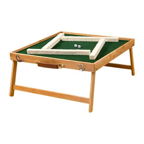 Lezhi By Me Portable Travel Grassland Mahjong Outdoor Travel Foldable Set Portable Solid Wood Board Games