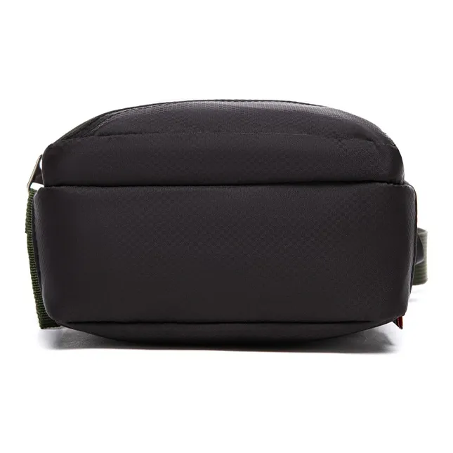 SEPTWOLVES Fabric Shoulder Bag Small Size Men's Black Green-1