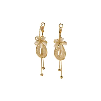 CHIMERA Glass Cat Eye Earrings Women's