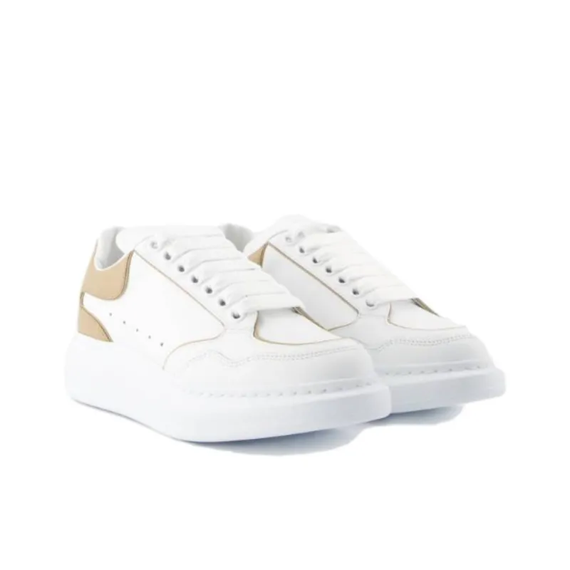 Alexander McQueen Low Top Skateboard Shoes Women's Pure White-2