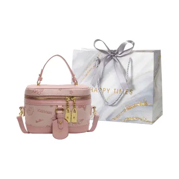 Miss Angel PU Handbag Crossbody Bag Women's Black Brown Pink