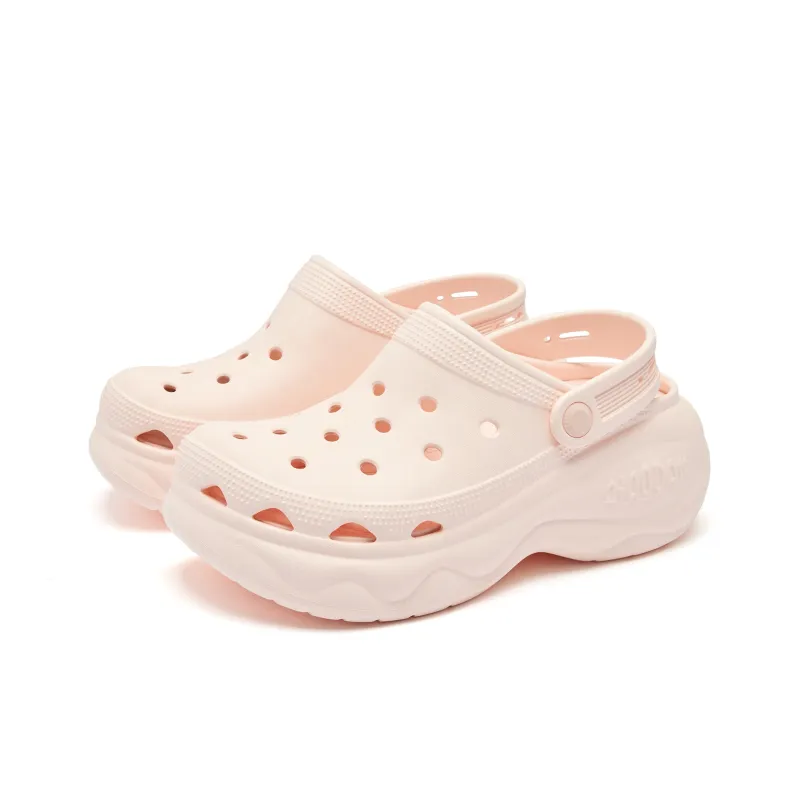 QIAODAN Hamburger Clogs Women's Cloud Pink-2
