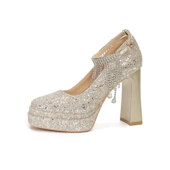Bamiti Chunky Heel High Heels 11cm Women's