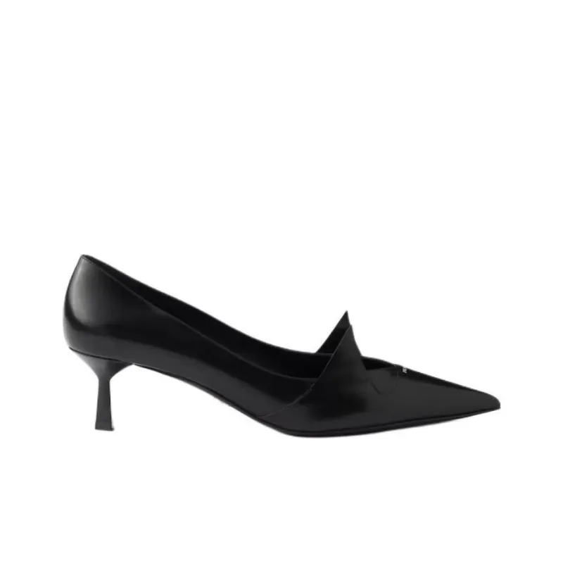 PRADA Slim Heel High Heels 5.5cm Women's Black-1