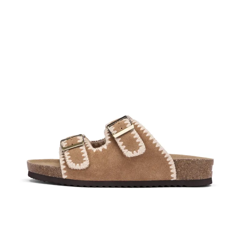 Hotwind Pinecone Grey Series Slip Resistant Slide Slippers Women's-0