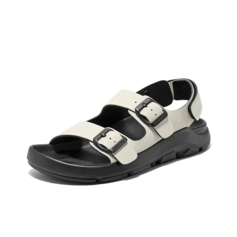 BELLE Beach Sandals Women's Ecru/Light Green/Orange-1