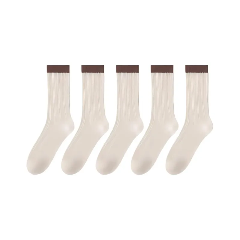 Temooues Mid Calf Socks Women's Combo Set-12