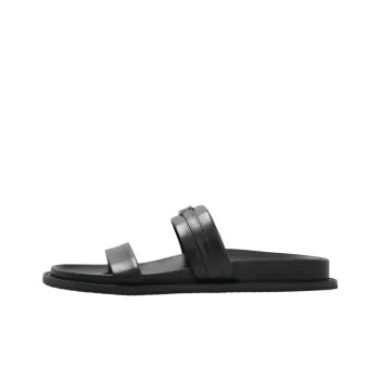 MICHAEL KORS Rubber Sole Abrasion Resistant Slide Slippers Women's Black