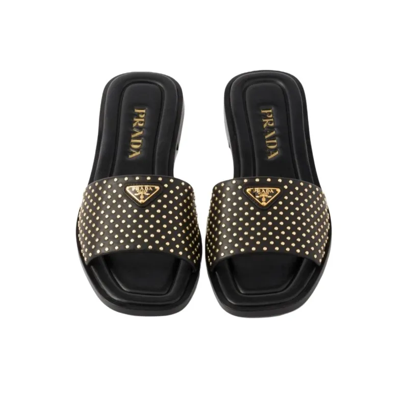 PRADA Slide Slippers Women's Black-5