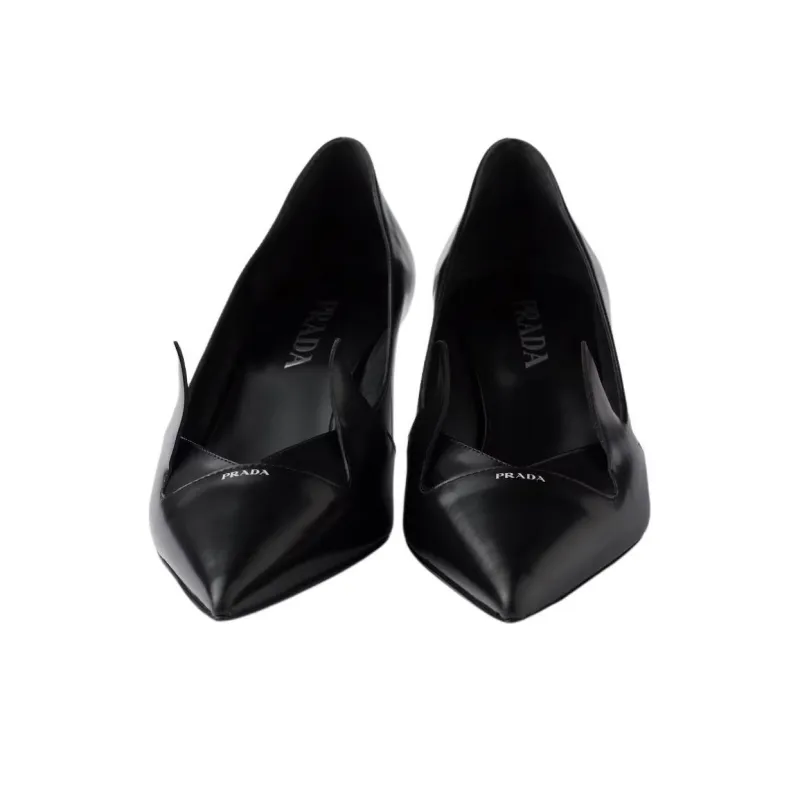 PRADA Slim Heel High Heels 5.5cm Women's Black-5