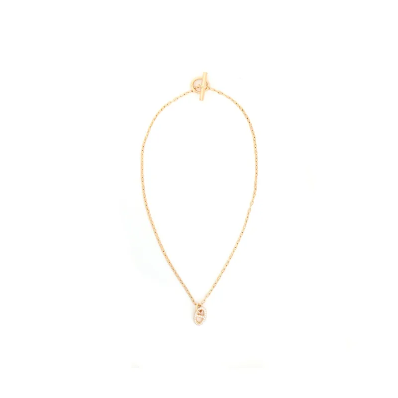 HERMES Farandole 18K Rose Gold Necklaces Women's-3