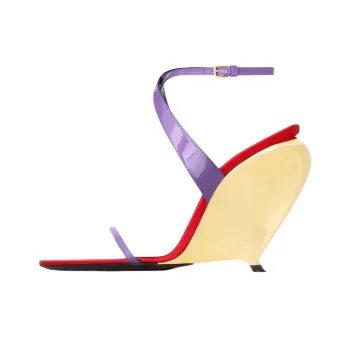SAINT LAURENT TALLULAH One Strap Sandals 11cm Women's Purple