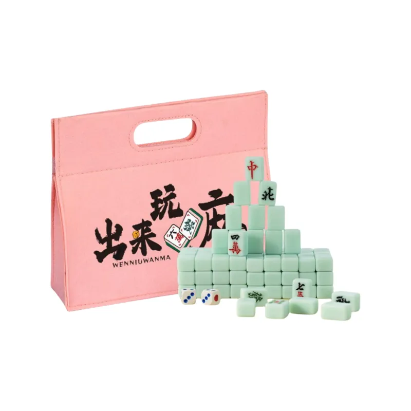 Lezhi By Me Mini Mahjong Tiles Travel Portable Board Games-5