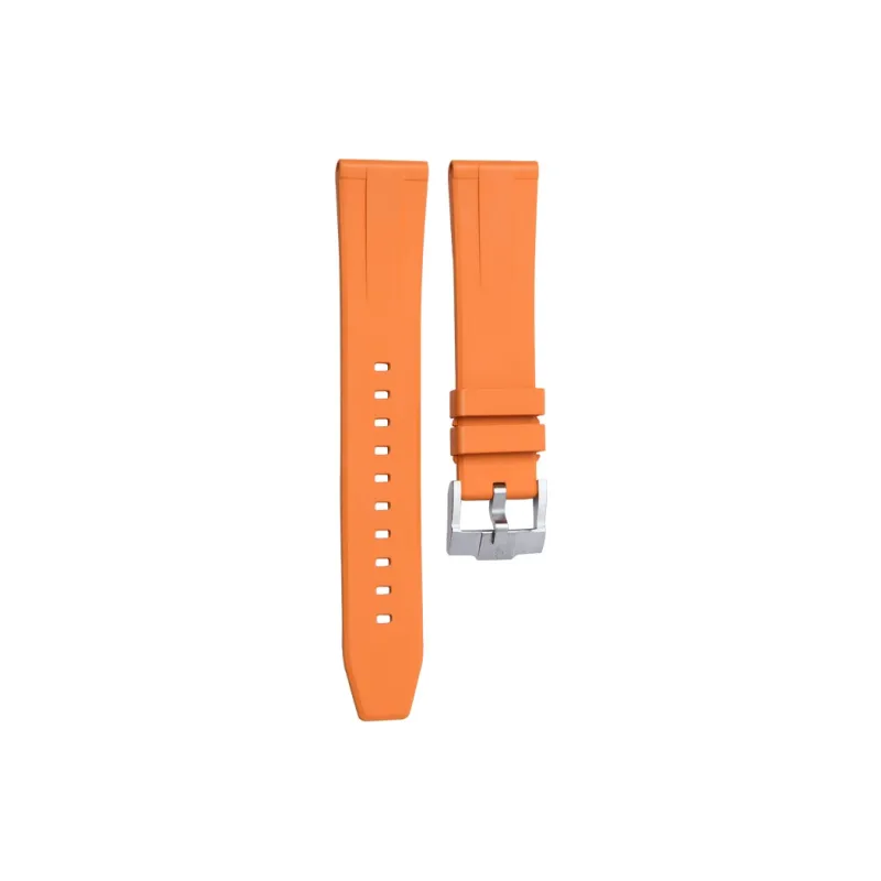 VAGENARI Watch Bands High-End Fluoroelastomer Flat Head All Sizes 18 19 20 21 22 23 24mm Unisex-6