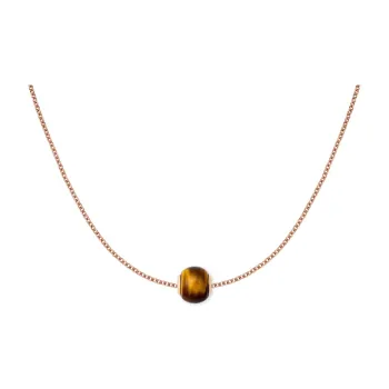 Daniel Wellington CHARMS Whisper Tiger's Eye Stone Necklaces Unisex