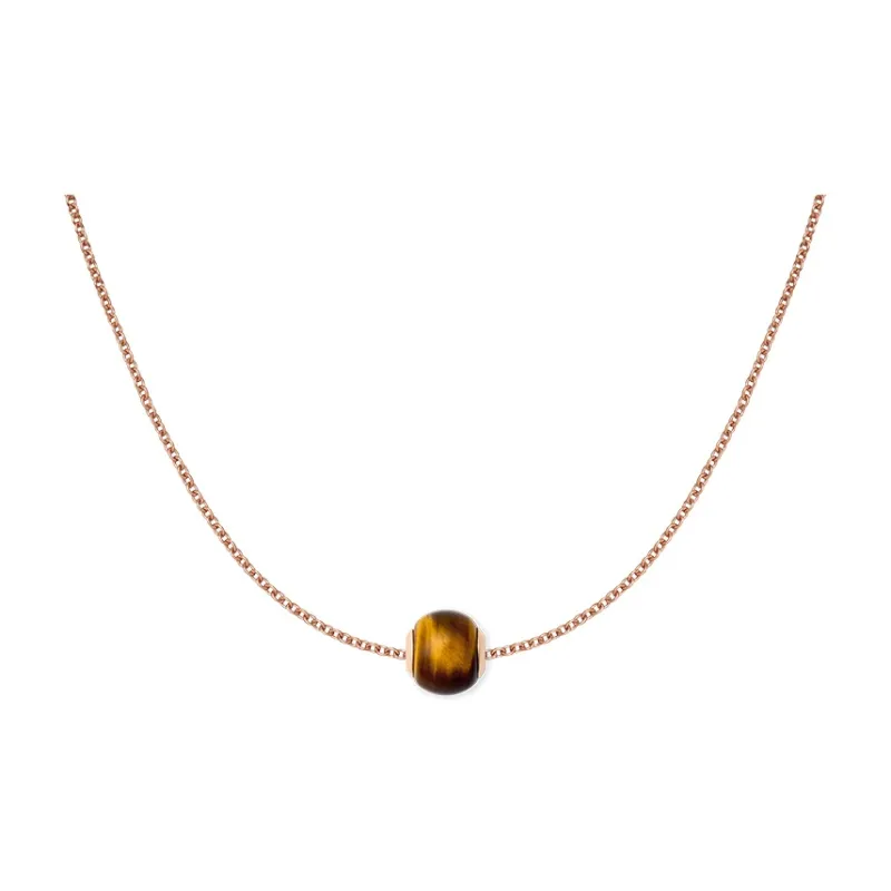 Daniel Wellington CHARMS Whisper Tiger's Eye Stone Necklaces Unisex-0