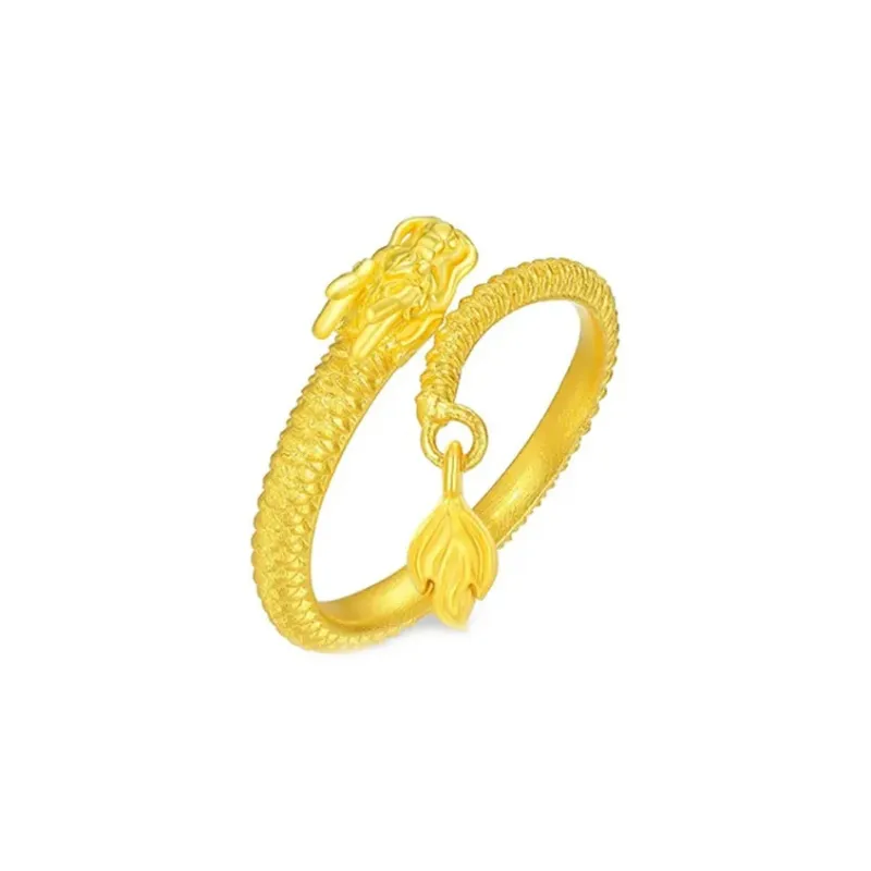 FANSHINER 18K Gold/Copper Alloy Surface Gold Plated Rings Unisex-0