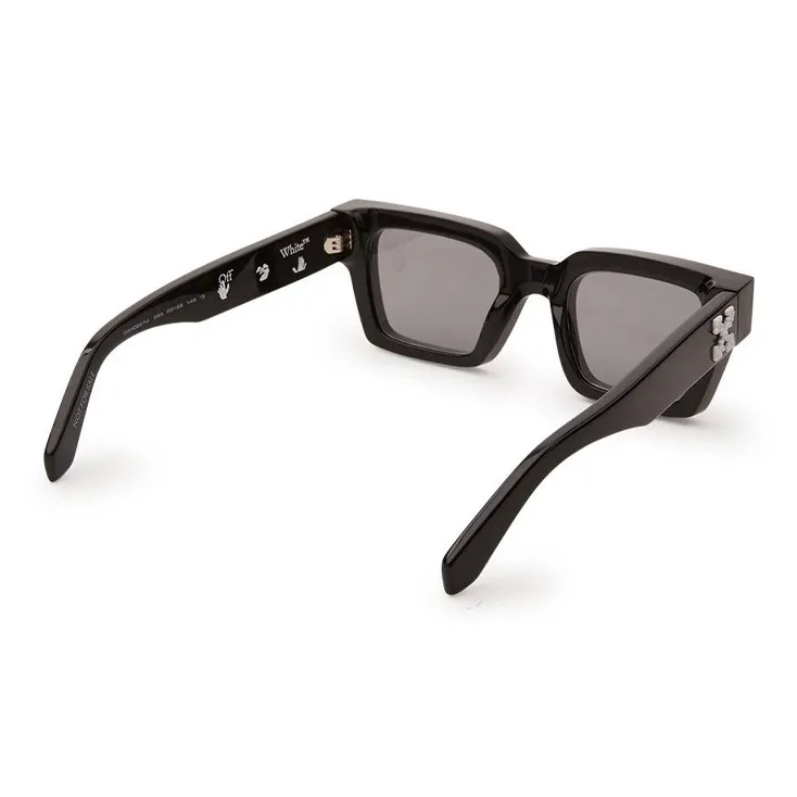 OFF WHITE Acetate Rectangular Sunglasses Unisex Black-1