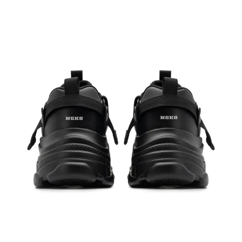 N6K8 Wear Resistant Height Increasing Low Top Chunky Sneakers Unisex-4
