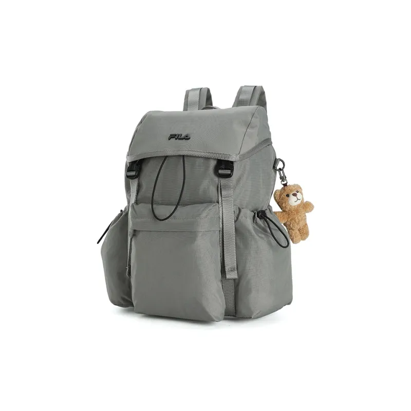 FILA ORIGINALE Fabric Backpack Unisex Algae Gray Green-1