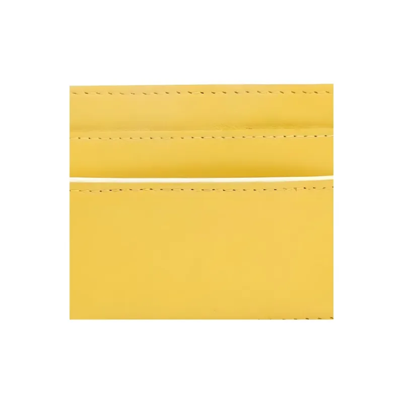 INES DE LA FRESSANGE Cow Leather Card Holder Women's Yellow-3