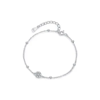 Heart Grass S925 Silver Bracelets Women's