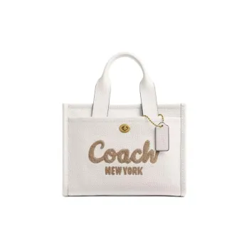 COACH Cargo Leather Tote Bag, Shopping Bag, Shoulder Bag, Crossbody Bag, Handbag Medium Size Women's Maple