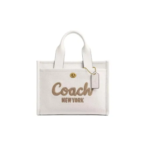 COACH Cargo Leather Tote Bag, Shopping Bag, Shoulder Bag, Crossbody Bag, Handbag Medium Size Women's Maple