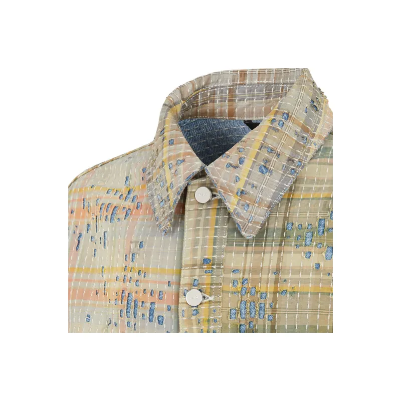 FENDI Patchwork Denim Jacket-4