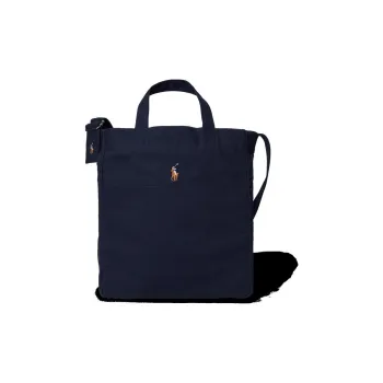 Ralph Lauren Fabric Tote Bag Shopping Bag Shoulder Bag Crossbody Bag Handbag Men's Dark Blue