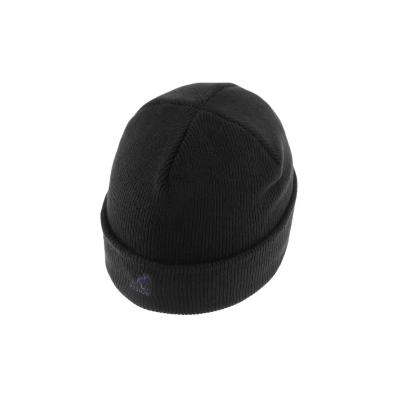 KANGOL Acrylic Beanies Unisex Black-3