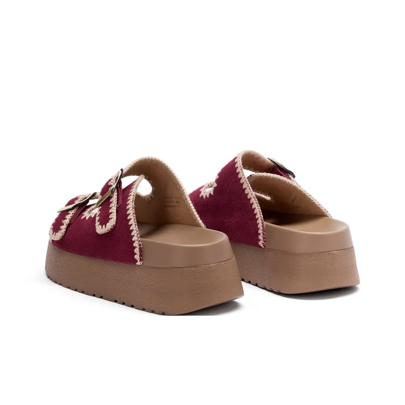 Hotwind Biscuit Boken Collection Slip Resistant Abrasion Resistant Slide Slippers Women's-17