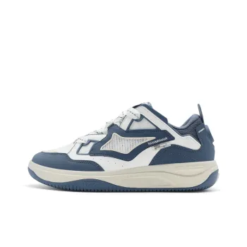 XTEP Enable Wave CTR Slip Resistant Low Top Skateboard Shoes Men's Gray Indigo Blue/Sail White