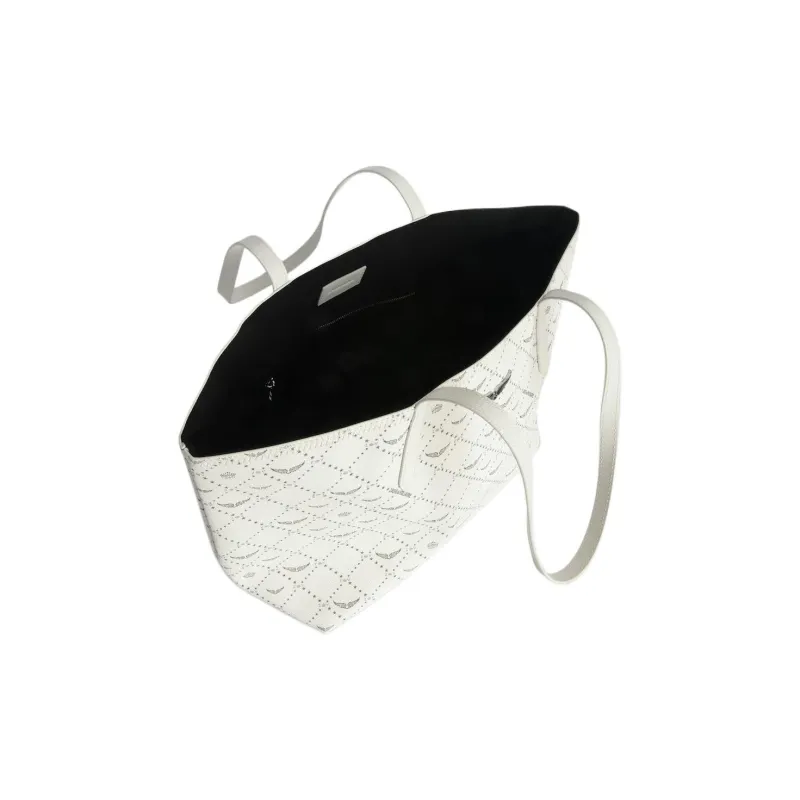 Zadig & Voltaire Polyurethane Tote Bag, Shopping Bag, Shoulder Bag Regular Women's White-3