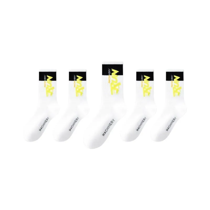 Cotton Gene Mid Calf Socks Men's 5 Pack-3